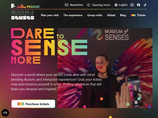 experience the museum of senses in the heart of prague - a world of illusions, games, and sensory surprises for kids, adults, and the whole family!