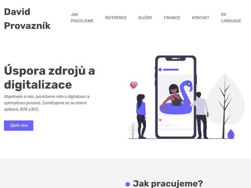 objednejte si nás, pomůžeme vám s digitalizací a optimalizací procesů. zaměřujeme se na interní aplikace, b2b a b2c.