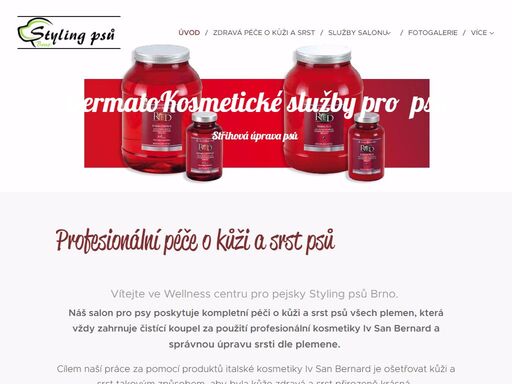 psí salón – styling psů brno. kompletní péče o psy a kočky. kontaktujte nás! používáme kvalitní šetrnou kosmetiku iv san bernard. máme dlouholeté zkušenosti. poskytujeme kompletní péči o kůži a srst vašich mazlíčků.