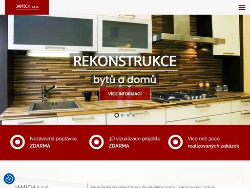 jsme česká stavební firma s dlouholetou tradicí, která se specializuje především na rekonstrukce bytů, či rodinných domů, rekonstrukce bytových jader a koupelen, rekonstrukce a realizace půdních vestaveb, ale také na komplexní elektroinstalační práce.