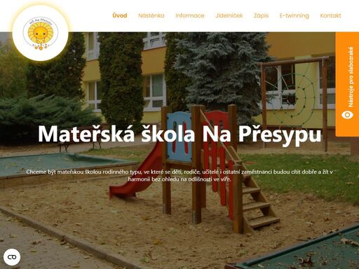 naše školka je umístěna mimo hlavní komunikace, ve vilkové části prahy 8 troja.