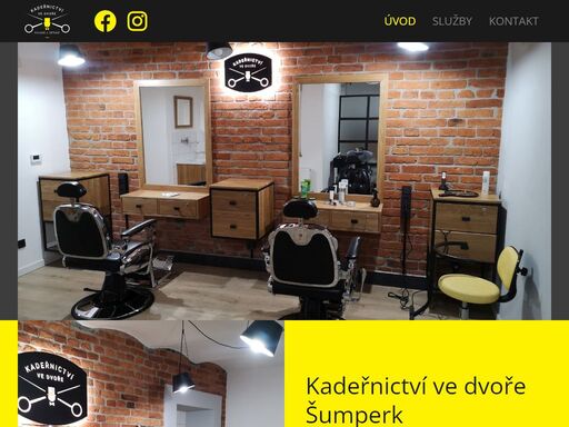 barber shop - holičtví a kadeřnictví šumperk pro pány a děti na hlavní třídě vedle divadla