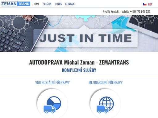 autodoprava michal zeman - zemantrans. paletové a celovozové přepravy v rámci  čr a eu. expresní doprava, skladování a distribuční logistika.