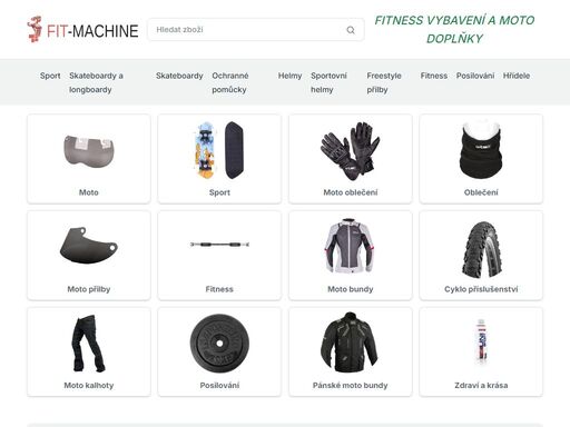 fitness vybavení pro domácí i profi trénink. posilovací stroje, činky, běžecké pásy, rotopedy a moto doplňky pro aktivní životní styl. fit-machine.cz – cvičte naplno!