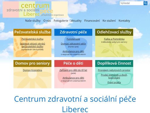centrum zdravotní a sociální péče v liberci nabízí pečovatelskou službu, zdravotní péči pro seniory, odlehčovací služby, domov pro seniory, péči o děti a doplňkové služby.