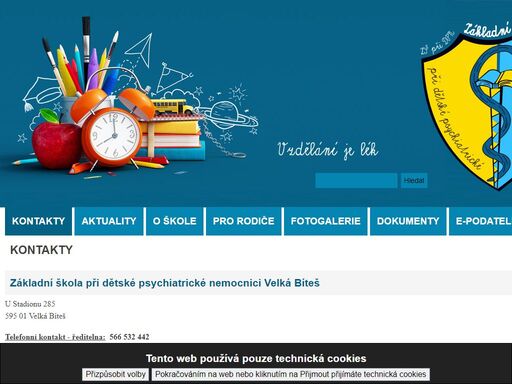 děti obvykle pobývají v psychiatrické léčebně několik měsíců a základní škola při dpn jim poskytuje potřebné vzdělání. škola je malotřídního typu, žáci se vzdělávají v malých skupinkách.