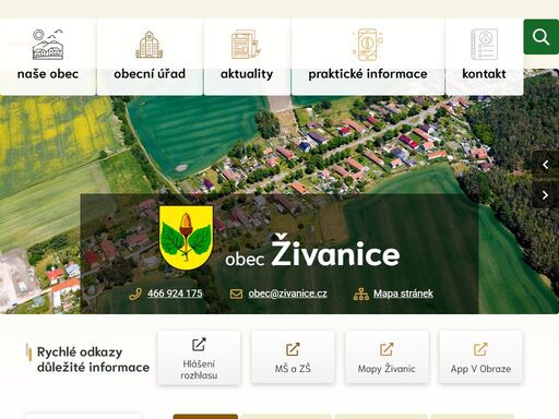 oficiální stránky obce živanice
