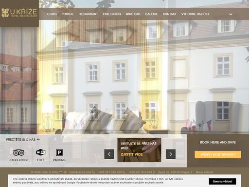 hotel u kříže v historickém centru prahy na malé straně. romantické ubytování v blízkosti pražských památek. dvoulůžkové pokoje, apartmány pro rodiny, luxusní pokoje superior. restaurant u kříže s tradiční kuchyní a czech slovak restaurant & lounge s mode