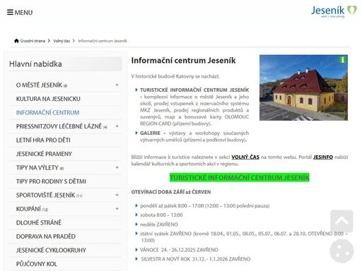 v historické budově katovny se nachází:


	turistické informační centrum jeseník - komplexní informace o městě jeseník a jeho okolí, prodej vstupenek z rez