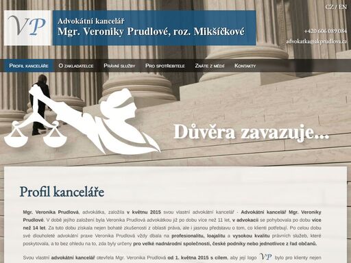 advokátní kancelář veronika prudlová,
