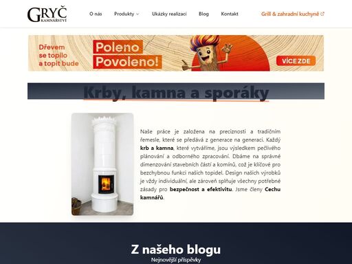 hledáte kvalitní krby, kamna nebo pece v kolíně? kamnářství gryč nabízí široký výběrřemeslně zpracovaných produktů s tradicí a osobním přístupem. navštivte nás a objevte teplo domova.