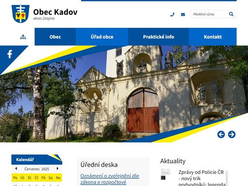 oficiální stránky obce kadov
