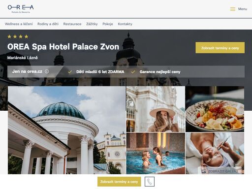 orea spa hotel palace zvon nabízí luxusní ubytování s wellness a lázeňskou péčí v srdci mariánských lázní.