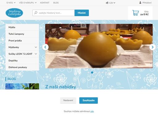 www.mydlarnaleontynka.cz