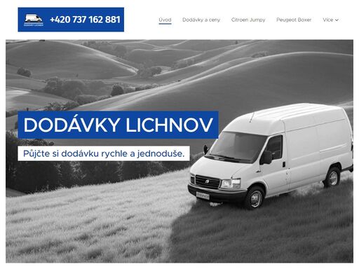 v případě zájmu o zapůjčení dodávky nebo objednání dopravy volejte