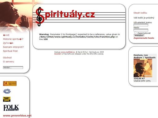 portál plně zaměřený na spirituály. obsahuje seznam interpretů spirituálů, zpěvník, internetový obchod a další