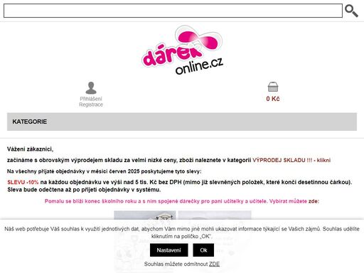 vítejte v našem eshopu s dárkovým zbožím. nabízíme zboží zahraničních firem nuova r2s, paper-design, russ berrie, bartek candles. z český výrobců např. keramiku slezar a mnoho dalších. naleznete u nás široký výběr keramiky, svíček, proutěného zboží, porcelánu, recesního zboží a dekorací.