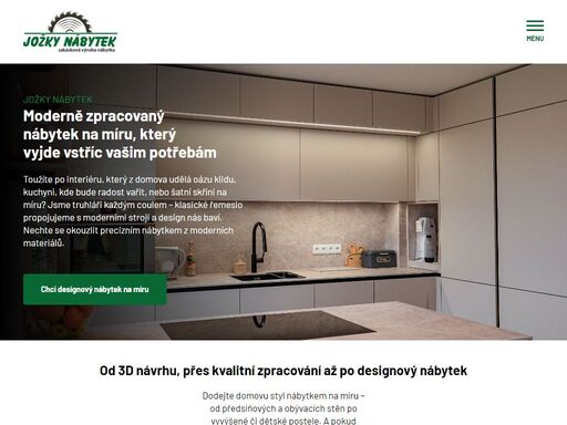 vsaďte na řemeslné zpracování prodchnuté moderními postupy designového nábytku. vařte v kuchyni na míru nebo využijte praktičnost vestavěných skříní.