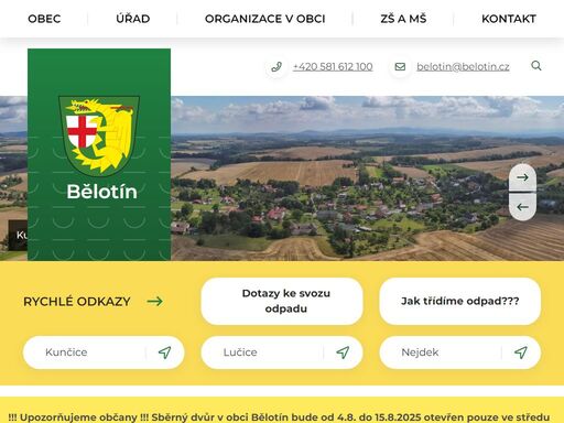 obec bělotín