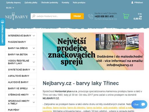 ?hledáte nej barvy a laky? barvy na dřevo, kov a interiérové barvy za dostupné ceny? tak to jste správně. těšíme se na vás.