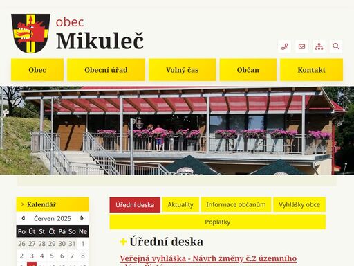 oficiální stránky obce mikuleč