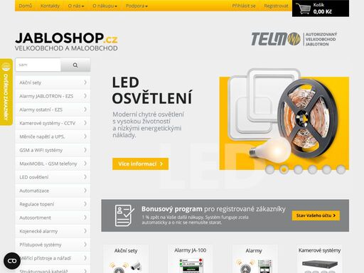 autorizovaný jablotron e-shop - zabezpečovací technika a alarmy jablotron. alarm systémy pro zabezpečení i přístupové systémy, kamery, mobily a vše od jablotronu.
