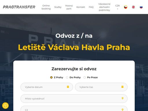 pro odvoz z a na letiště václava havla praha si objednejte pragtransfer. poskytujeme široký výběr vozidel.