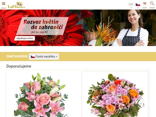 laflora.cz – internetové květinářství s doručením květin kamkoliv po čr v den objednávky ? tisíce doručených květin každý rok ? spolehlivý nákup ?