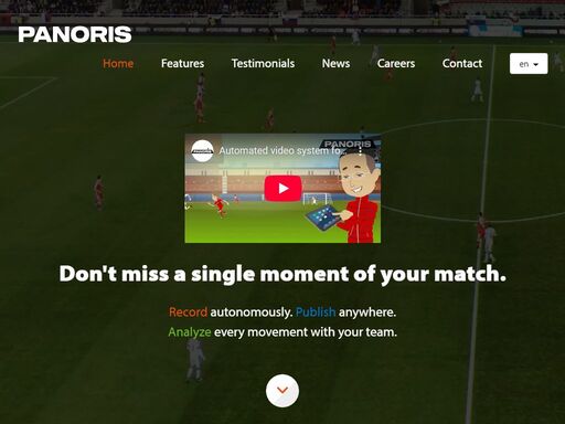 state-of-the-art technology for automated sports video analysis. automated camerawork, video analysis, and live broadcasting at your fingertips.