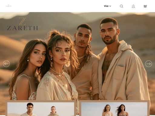 homepage. vítejte v zareth
objevte svět značky zareth, kde se elegance snoubí s autenticitou a trendy s harmonií. přinášíme vám pečlivě vybrané kousky značkového oblečení, doplňků, vůní i bytových detailů, které podtrhnou váš styl a dodají vašemu každodennímu životu jedinečný nádech.
zareth je místem, kde se móda…