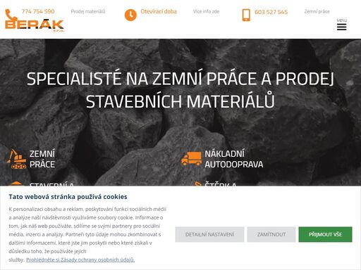 berák, s.r.o. specialisté na zemní a výkopové práce ve východních čechách a nákladní autodopravu. sídlíme v obci chotěvice v okrese trutnov.