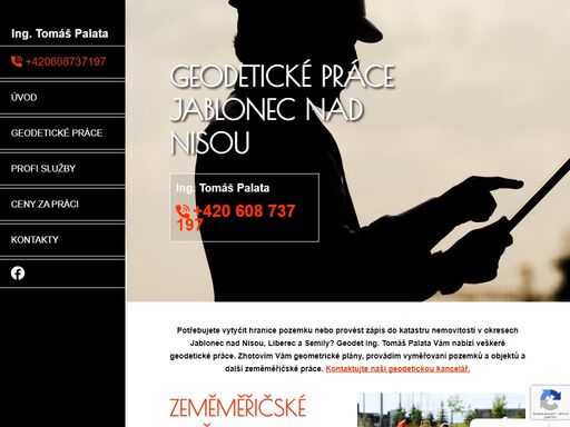 kontaktujte geodeta ing. tomáše palatu nabízí geodetické práce v okresech jablonec nad nisou liberec a semily - geometrické plány, vyměřovaní pozemků a staveb.