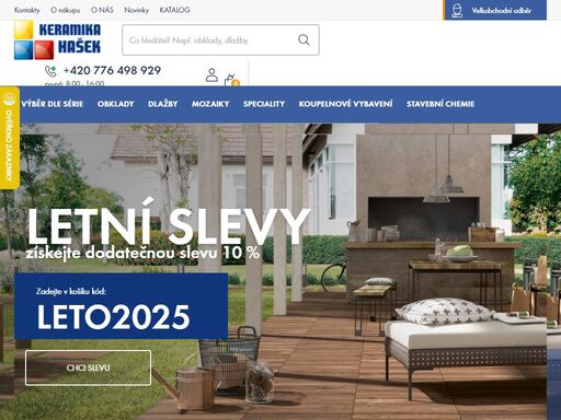 keramika hašek – prodáváme obklady a dlažby, online nebo na naší pobočce v rakovníku. inspirujeme k lepšímu bydlení a plníme vaše sny o dokonalém domově.