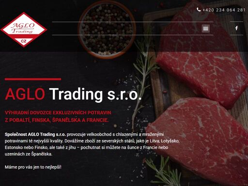 velkoobchod chlazenými a mraženými potravinami té nejvyšší kvality. dovážíme maso, uzeniny, šunky, sýry a paštiky ze severských států, francie a španělska.