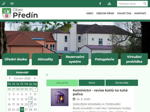 obec předín