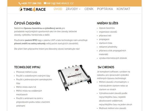 pasivní rfid čipová časomíra pro různé sportovní aktivity.