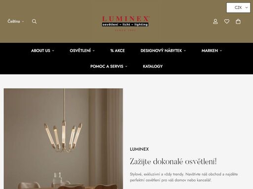 objevte rozmanitý výběr vysoce kvalitních produktů pro osvětlení pro váš domov nebo firmu na luminex. od stylových světel až po energeticky úsporná led řešení, nabízíme vám vše, co potřebujete pro dokonalé osvětlení.