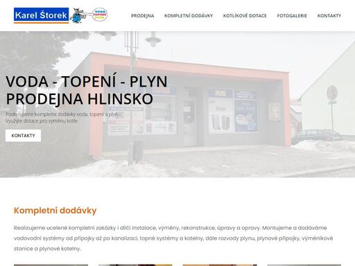 navštivte naši prodejnu v hlinsku. poskytujeme kompletní dodávky i dílčí instalace voda, topení a plyn. provádíme montáž i výměnu kotlů na dotace.