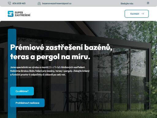 specialisté na zastřešení bazénů, teras a pergol. kvalitní hliníkové konstrukce, moderní design a dlouhá životnost. objednejte nezávaznou konzultaci ještě dnes!