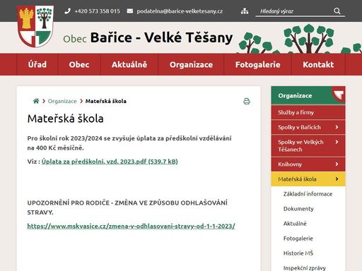 oficiální stránky obce