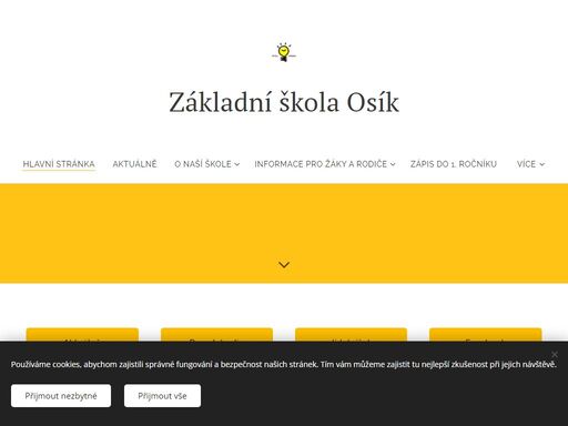 základní škola osík, okres svitavy je moderní malotřídní škola, která navazuje na více než stoletou tradici vzdělávání v obci.úplný první stupeň u nás aktuálně navštěvuje 57 dětí, které se učív pěti prostorných třídách. samozřejmostí je školní družina, nabídka zdravého stravování, pestrý výběr zájmových kroužků a především častý pohyb spojený s...