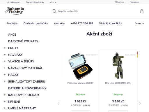 prodejna rybářských potřeb, lodí a příslušenství. v litoměřicích u labe.
 více jak 600m2 prodejní plochy. 
 zboží expedujeme ihned, vše skladem.

 


 