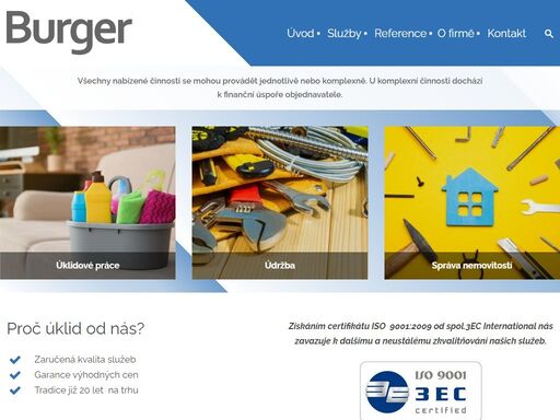 jiří burger - úklidové práce, údržba, správa nemovitostí
