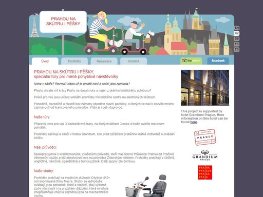 prague by mobility scooter and on foot - special tours for disabled visitors