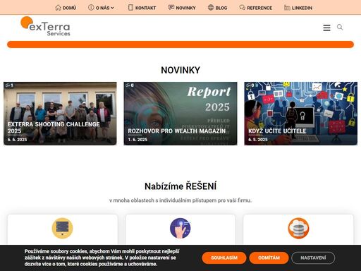 společnost exterra services implementuje a spravuje it řešení, virtualizaci, servery windows, linux, microsoft 365, databázové a jiné servery