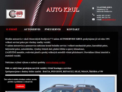 v našem autoservisu krul poskytujeme již od roku 1991 veškeré servisní práce pro všechny značky vozidel.