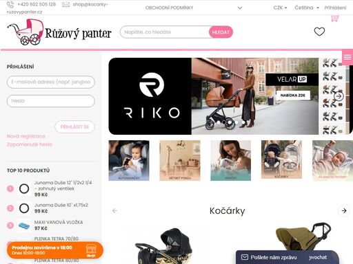 www.kocarky-ruzovypanter.cz