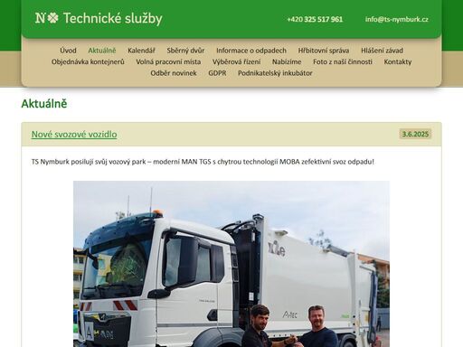 technické služby nymburk