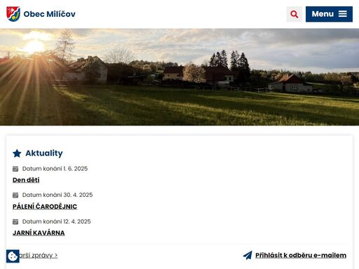 počátky vsi milíčov spadají asi do 13. st., kdy bylo dokončováno osídlování zdejšího kraje. dnes je domovem asi 145 obyvatel. navštivte nás na vysočině!