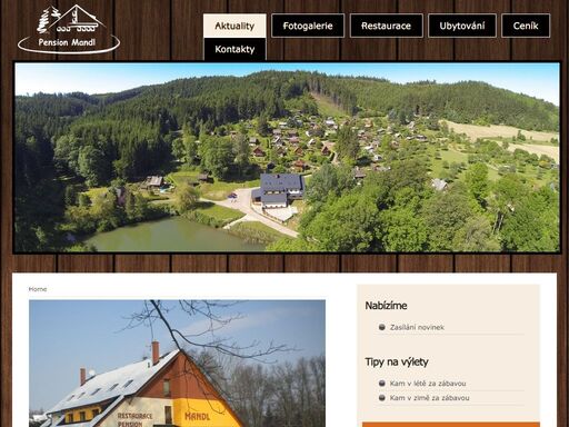 pension mandl - znovu otevření 2011. restaurace, ubytování, svatby, hostiny, oslavy, firemní večírky, atd. - pension mandl